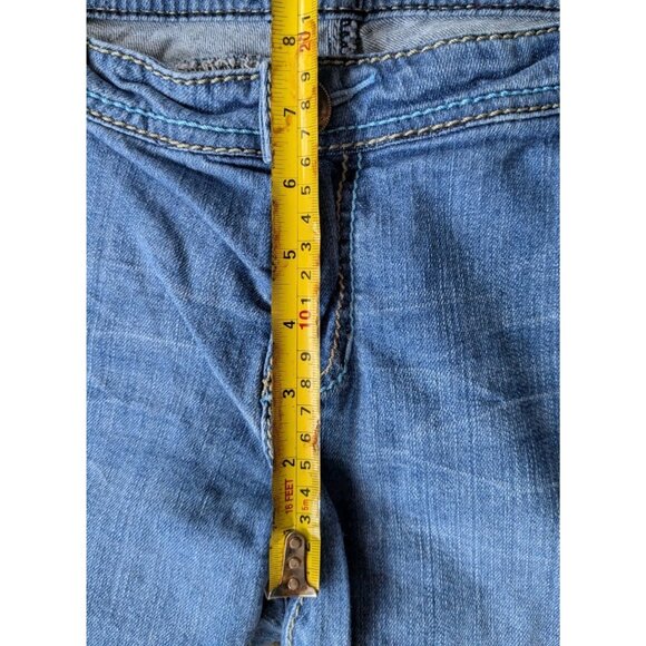 Apple Bottoms Low Rise Bootcut Jeans Size 13/14 Y2K Embroidered Apple 28” Inseam - Picture 14 of 16